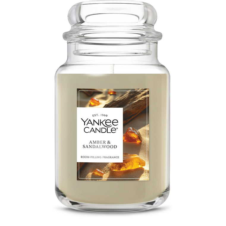 Amber & Sandalwood Original Large Jar Candle O6