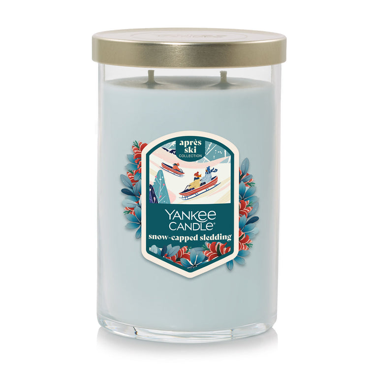 Snow-Capped Sledding Large Tumbler Candle C9