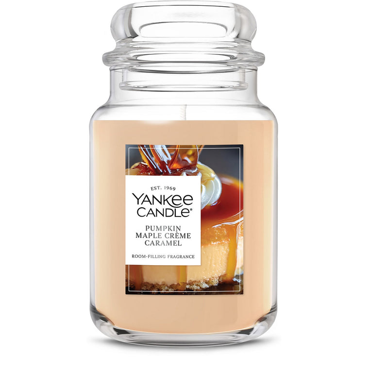 Pumpkin Maple Crème Caramel Original Large Jar Candle B8