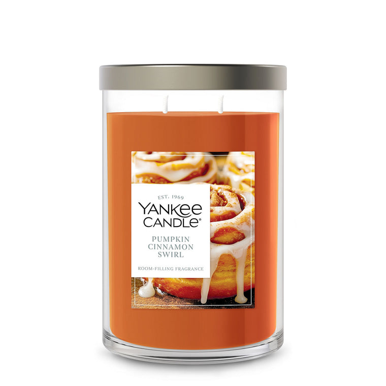 Pumpkin Cinnamon Swirl Large Tumbler Candle J6