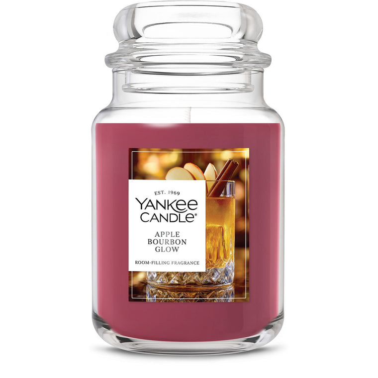 Apple Bourbon Glow Original Large Jar Candle K0