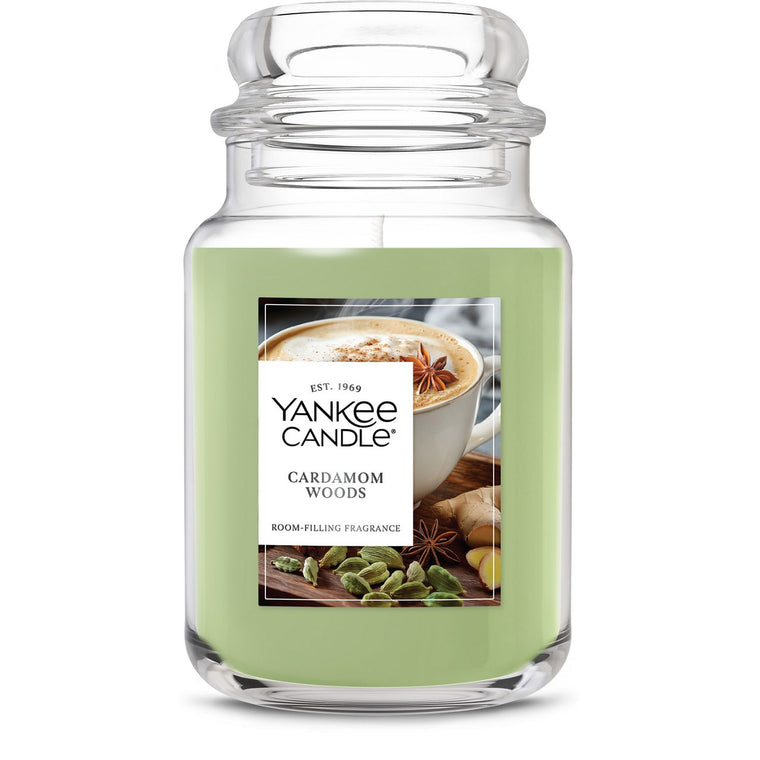 Cardamom Woods Original Large Jar Candle Q1