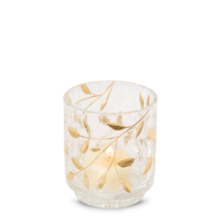 Gold Blossom Tea Light Candle Holder Z4