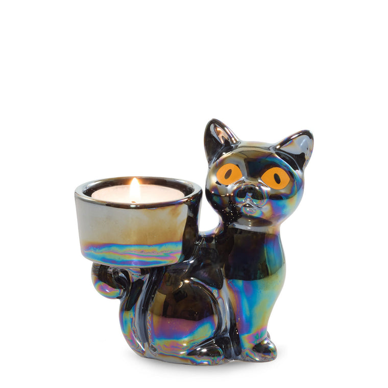 Twilight Whiskers Tea Light Candle Holder W3