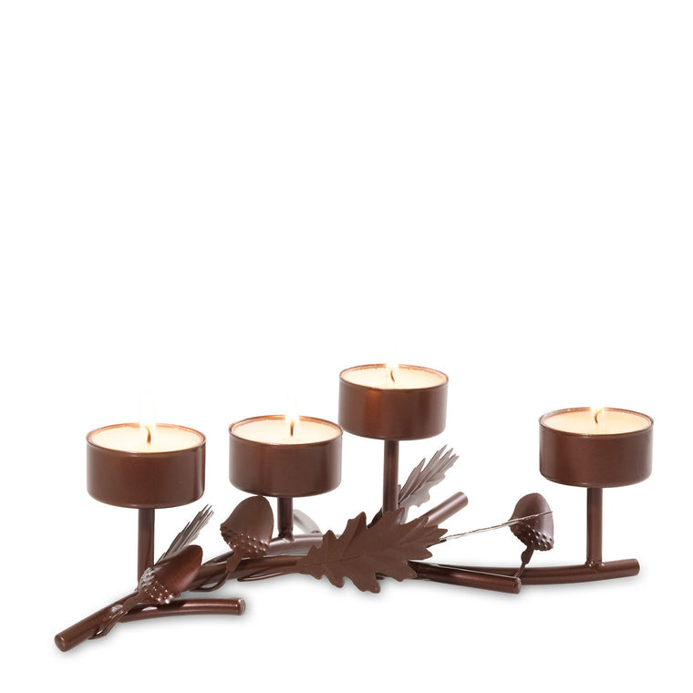 Acorn Branch Tea Light Candle Holder M0