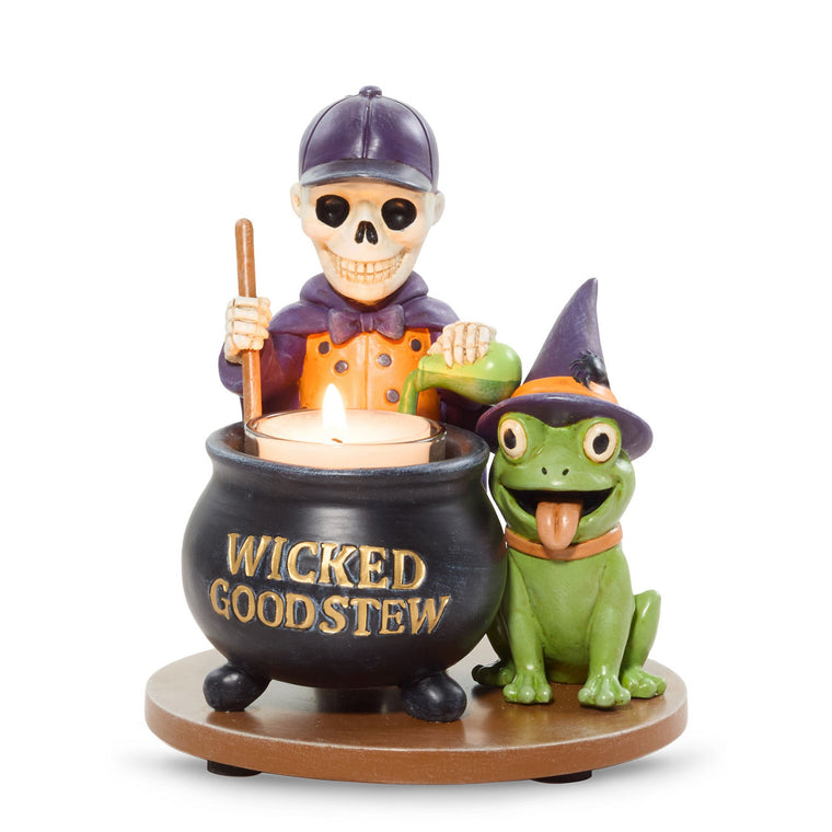Bonebury Lane Wicked Good Tea Light Candle Holder L8