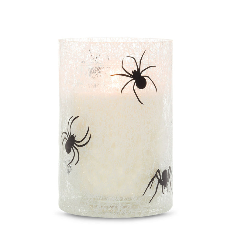 Spider Web Jar Candle Holder K7