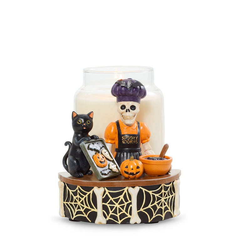 Bonebury Lane Spooky Kookies Jar Candle Holder W5