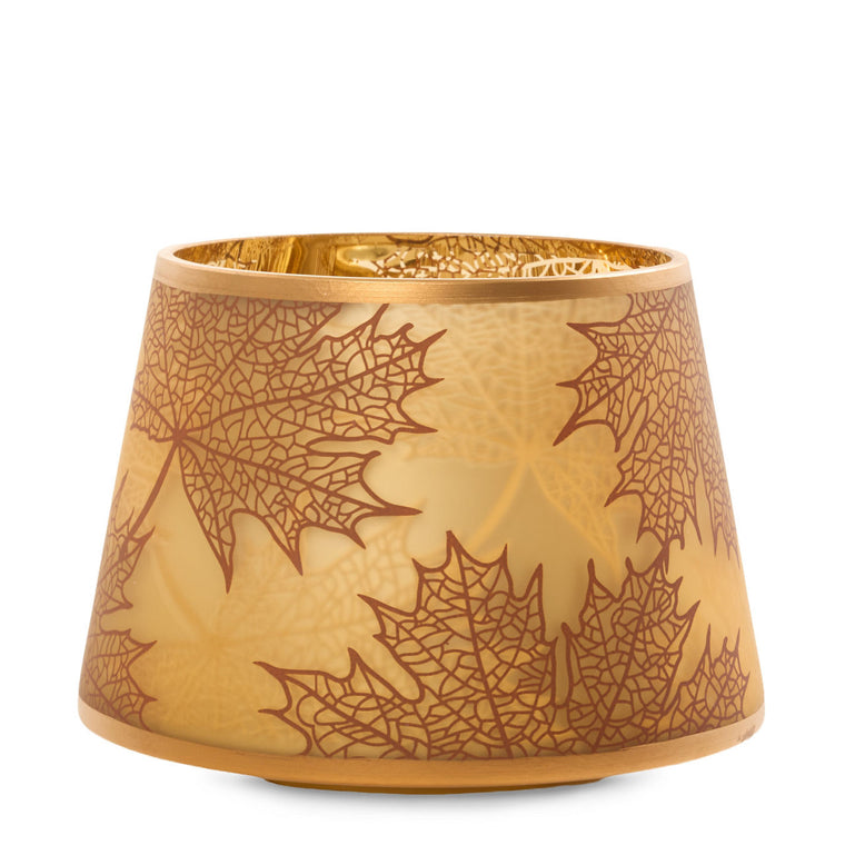 Crackle Leaves Jar Candle Shade Q5